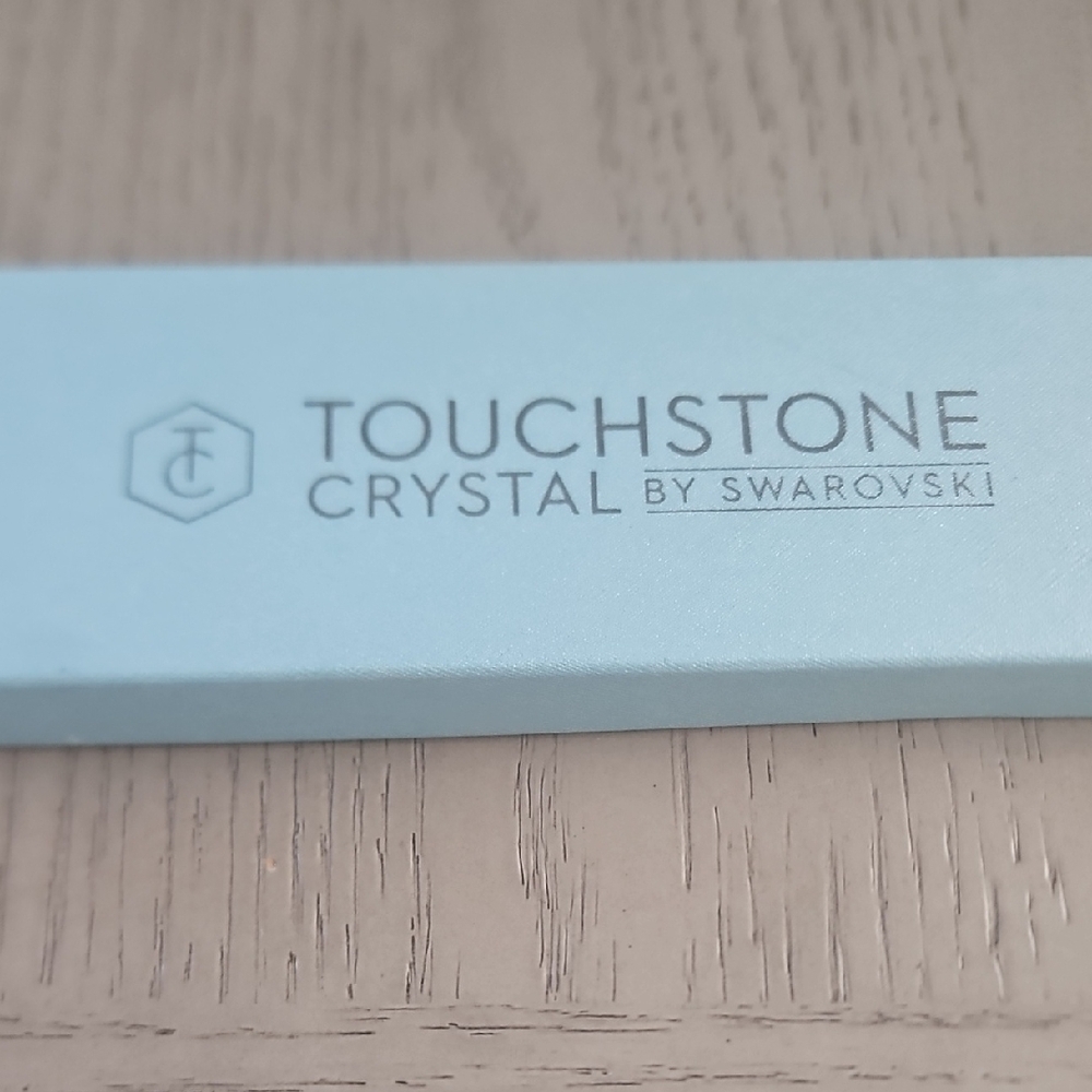 Touchstone Crystal Geometric Silver Necklace - image 3